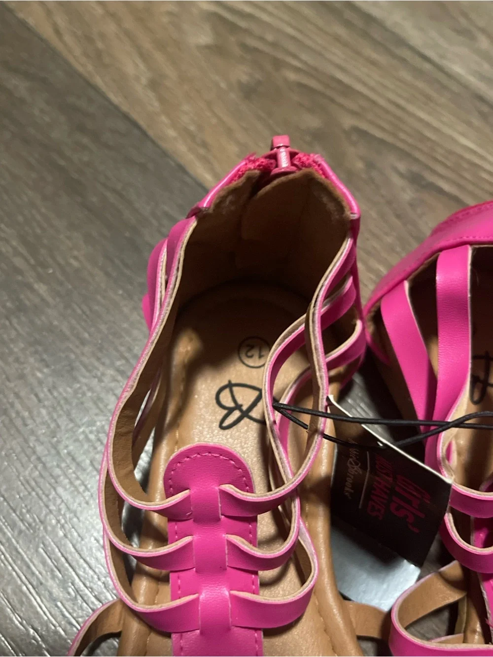 Girl’s Hot Pink Strappy Gladiator Sandals